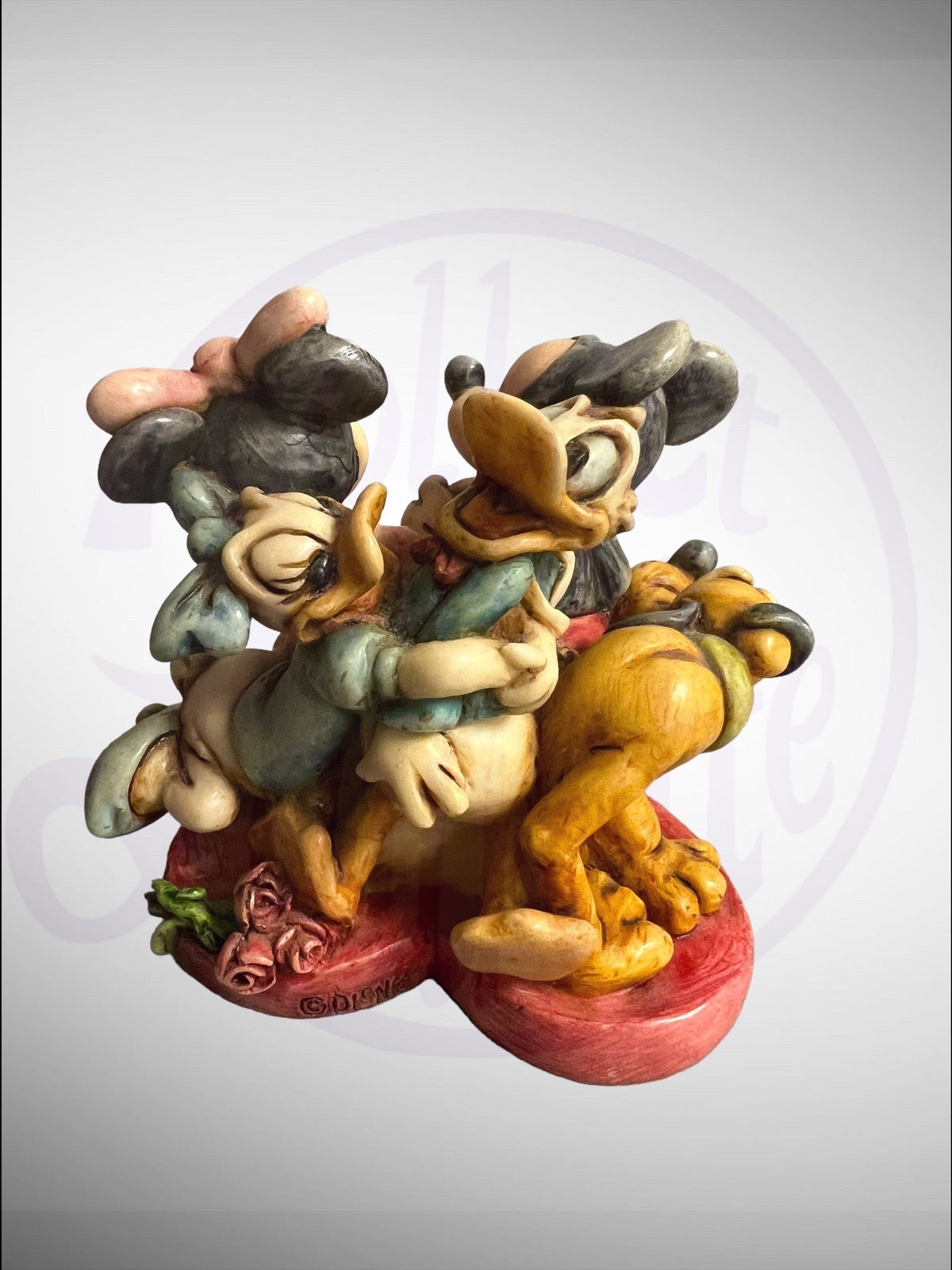 Harmony Kingdom Box - Disney Be My Valentine! Mickey and Minnie Figurine No Box